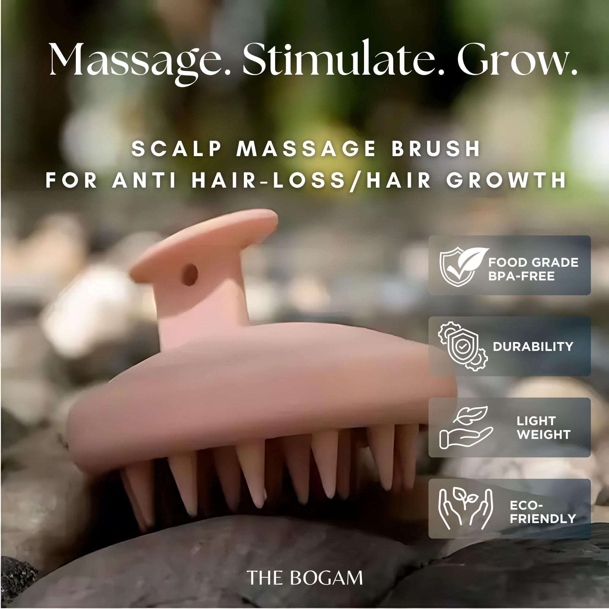 Silicone Scalp Massager Shampoo Brush | Scalp Oil Applicator for Hair Growth | Dandruff Removal