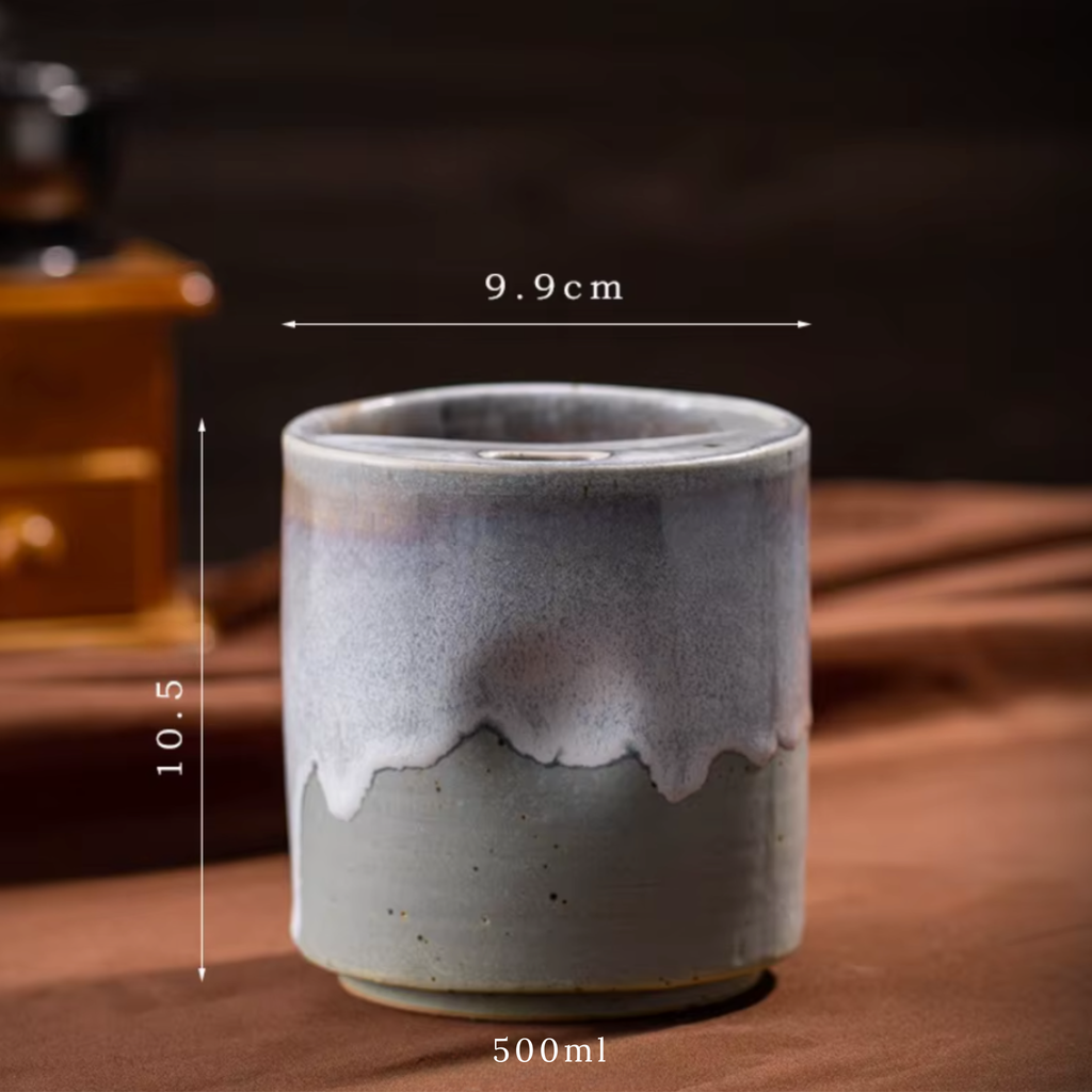 Handcrafted Ceramic Travel Mug with Sip Lid | Minimalist Pottery Tumbler | Handle-Free Artisan Cup | Gift for Coffee, Matcha & Tea Lovers