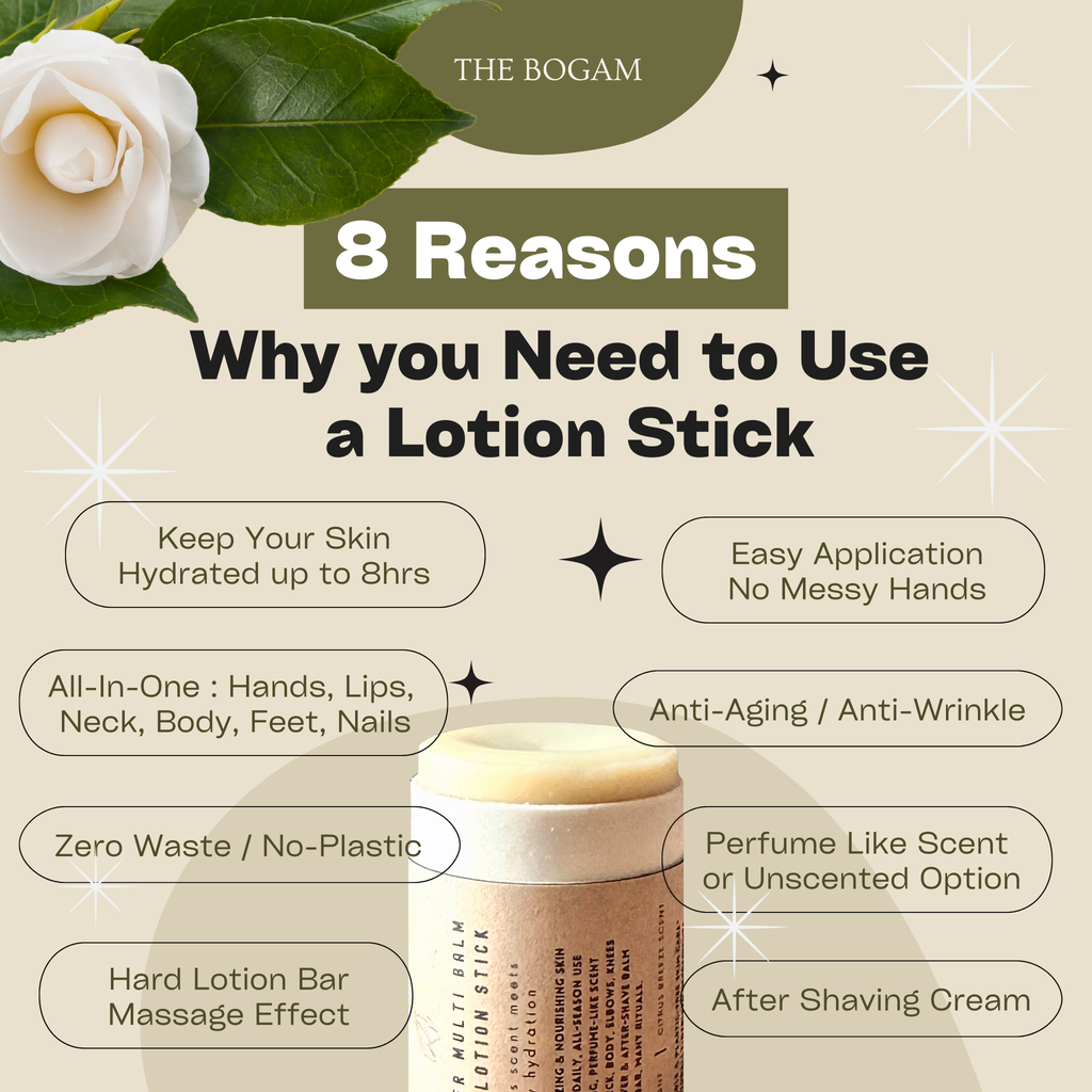 Solid Natural Moisturizer Stick | All-In-One Lotion Bar / Barrier Balm