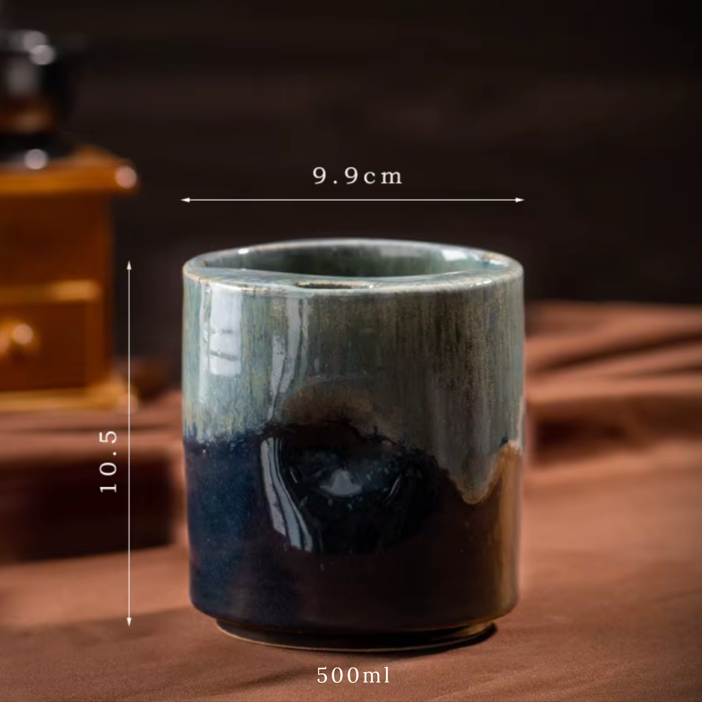 Handcrafted Ceramic Travel Mug with Sip Lid | Minimalist Pottery Tumbler | Handle-Free Artisan Cup | Gift for Coffee, Matcha & Tea Lovers