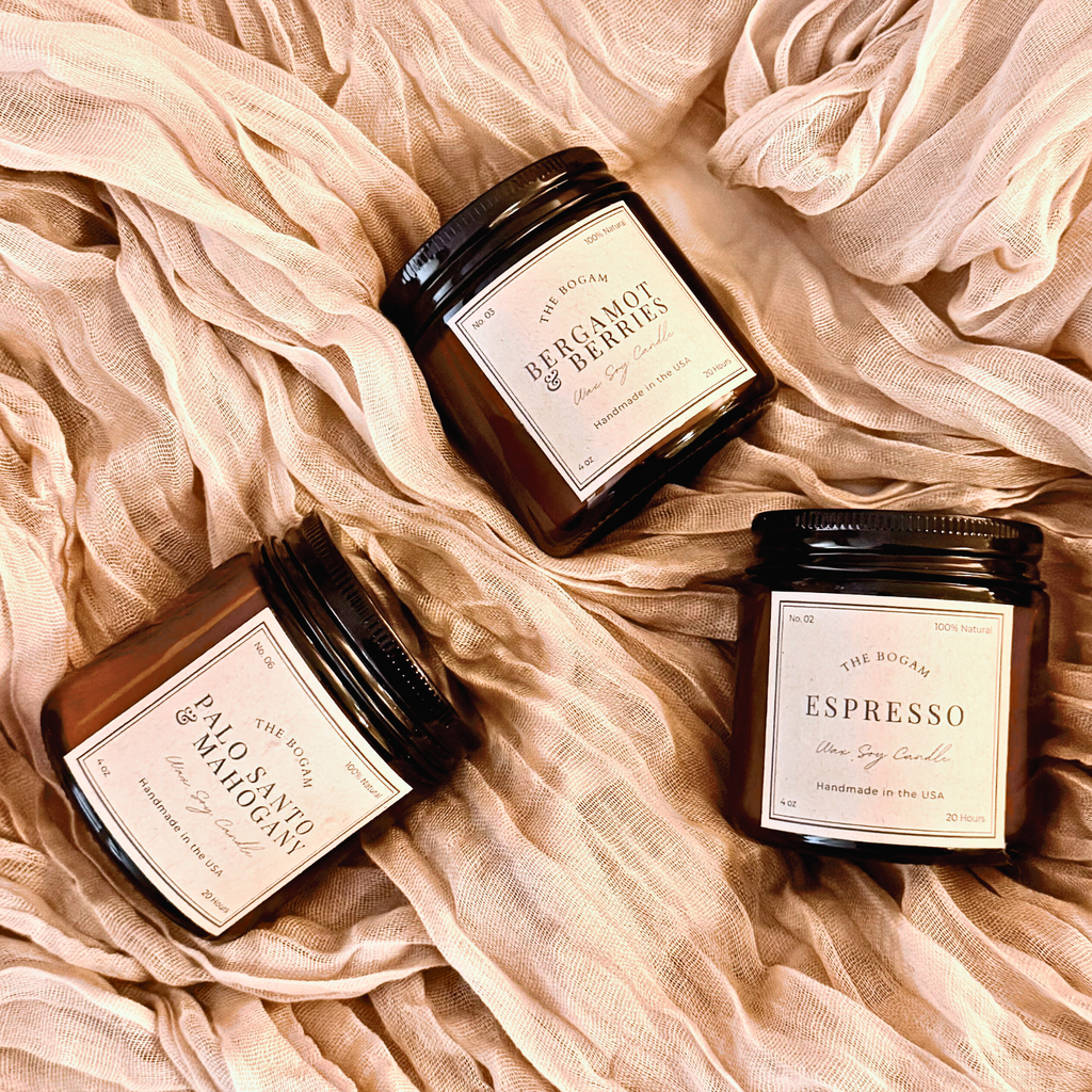 Espresso Candle | 100% Soy Wax Candle in Amber Jar | Housewarming Gift