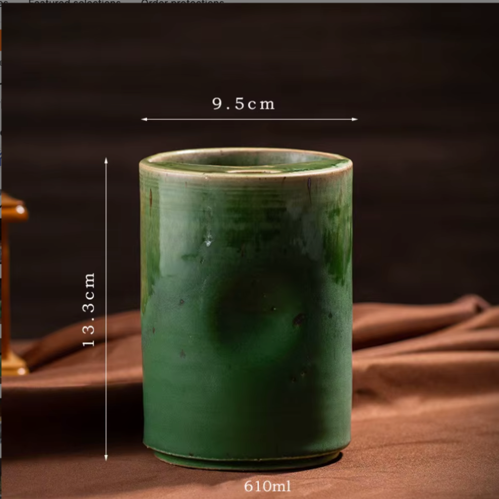 Handcrafted Ceramic Travel Mug with Sip Lid | Minimalist Pottery Tumbler | Handle-Free Artisan Cup | Gift for Coffee, Matcha & Tea Lovers