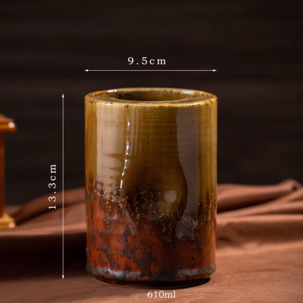 Handcrafted Ceramic Travel Mug with Sip Lid | Minimalist Pottery Tumbler | Handle-Free Artisan Cup | Gift for Coffee, Matcha & Tea Lovers