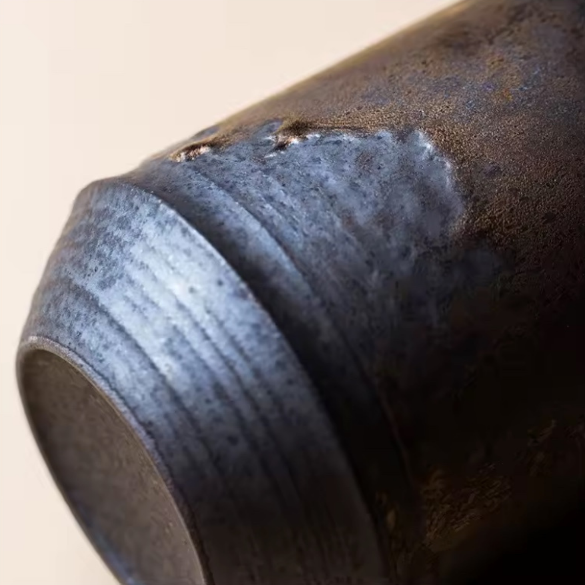 Artisan Iron-Glaze Ceramic Mug – Rustic Charcoal Finish