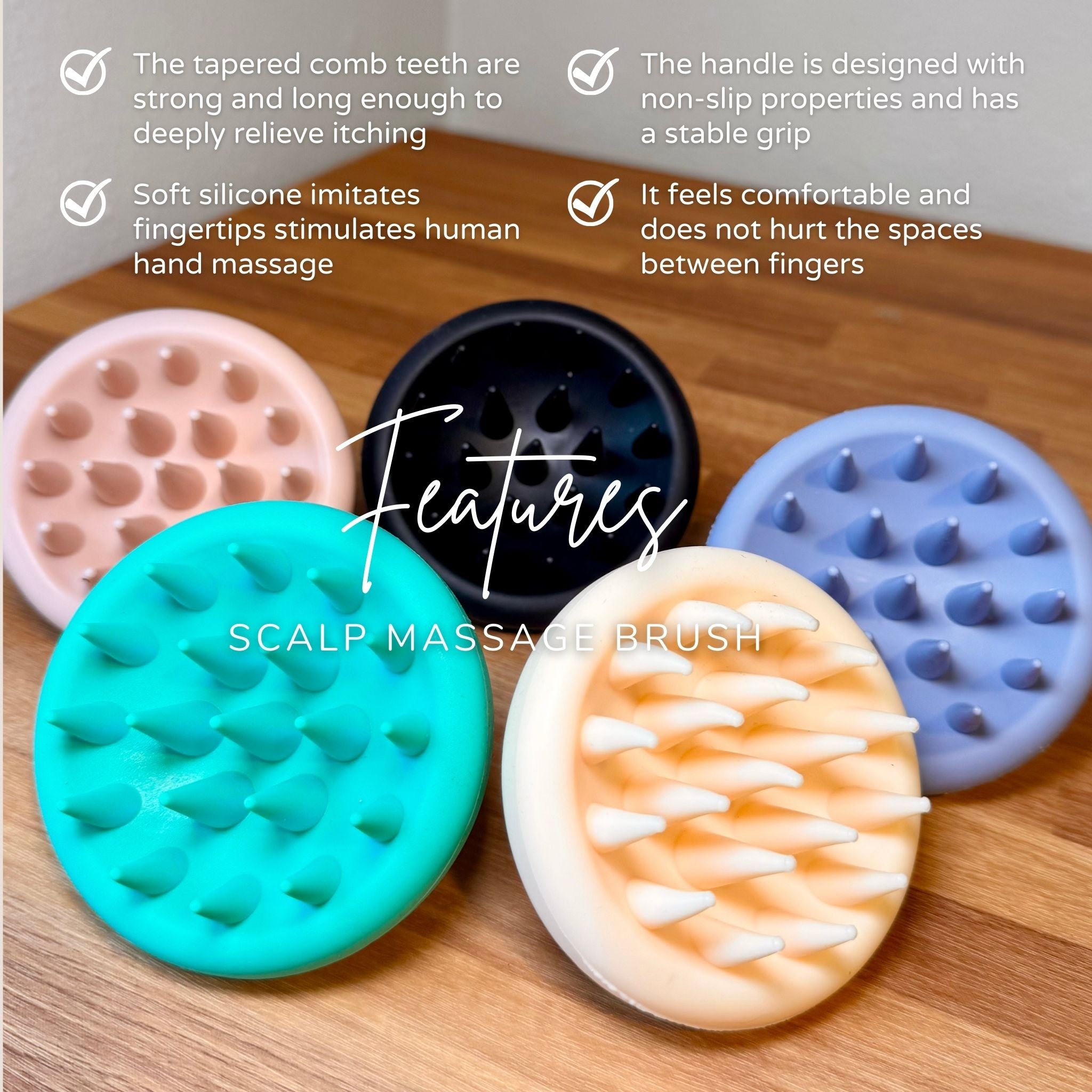 Silicone Scalp Massager Shampoo Brush | Scalp Oil Applicator for Hair Growth | Dandruff Removal