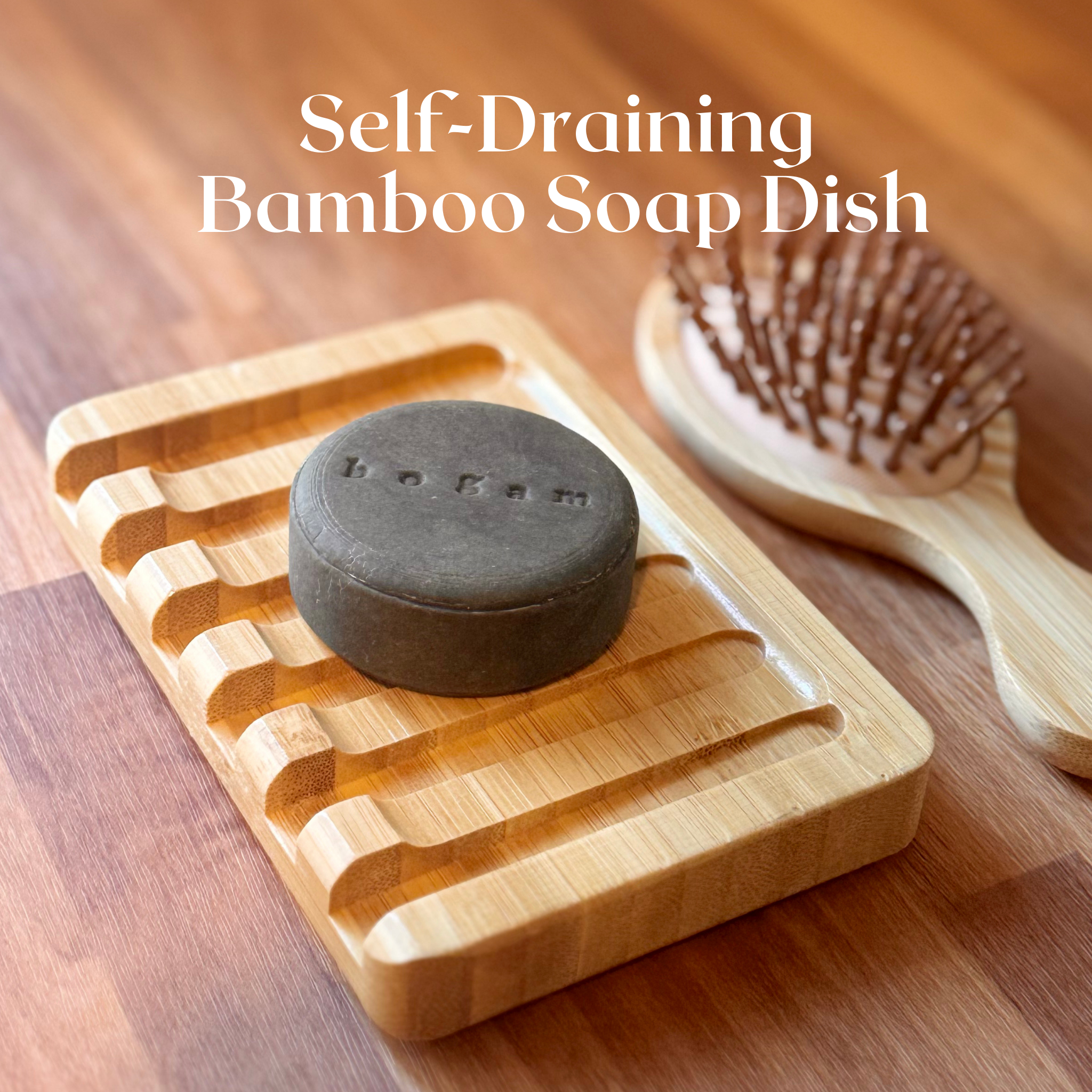 Waterfall Bamboo Bar Soap Holder