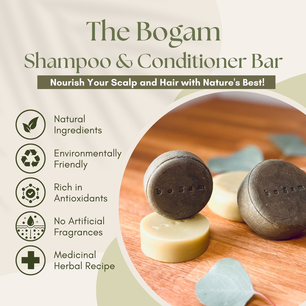 Anti-Hair Loss Shampoo / Nourishing Conditioner Bar Set || For Itch Scalp / Hair Loss | For Dry / Damaged Hair | Natural Hair Treatment Bar
