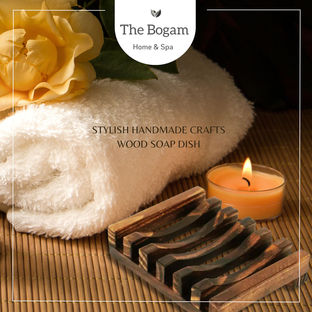Stylish Natural Wood Bar Soap Holder