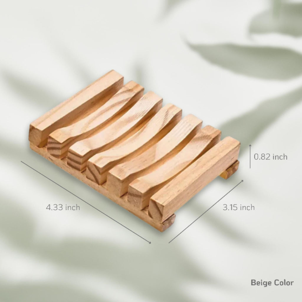Stylish Natural Wood Bar Soap Holder