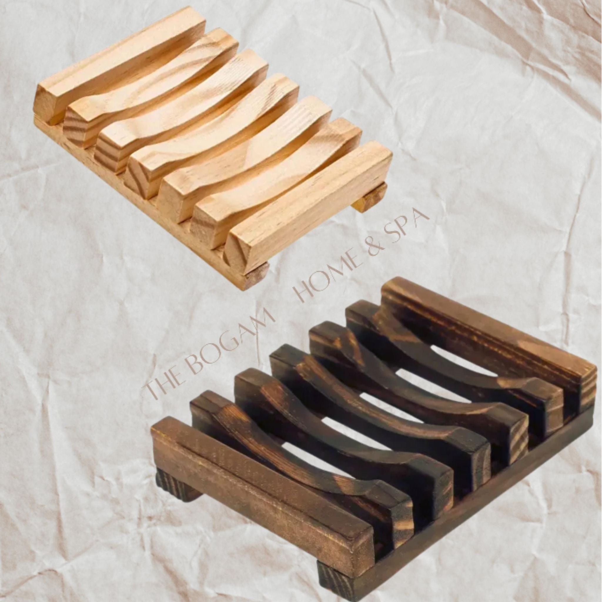 Stylish Natural Wood Bar Soap Holder