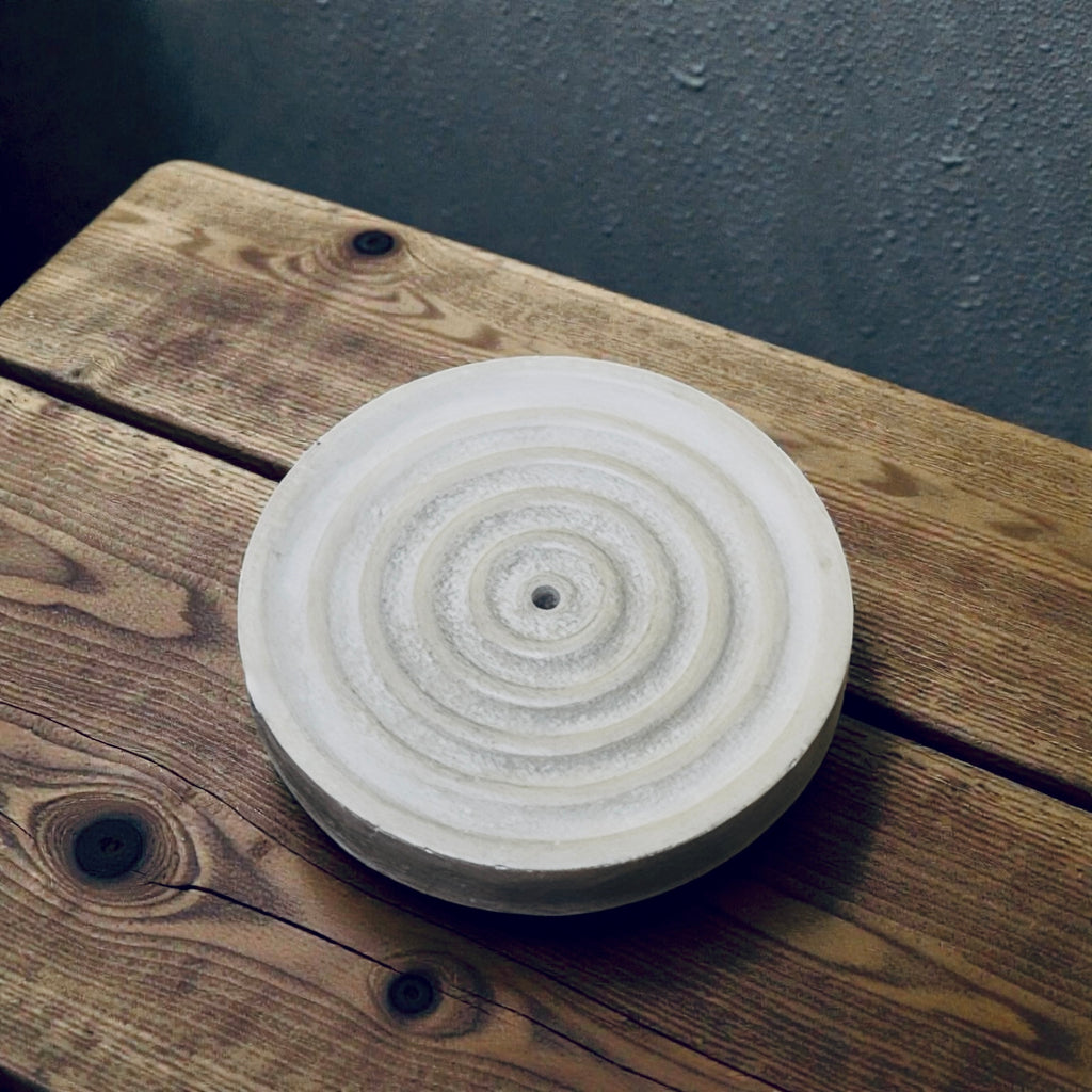 Minimalist Concrete Incense Holder & Multi-Use Tray Set | Handmade Cement Decor | Modern Zen Home Accent