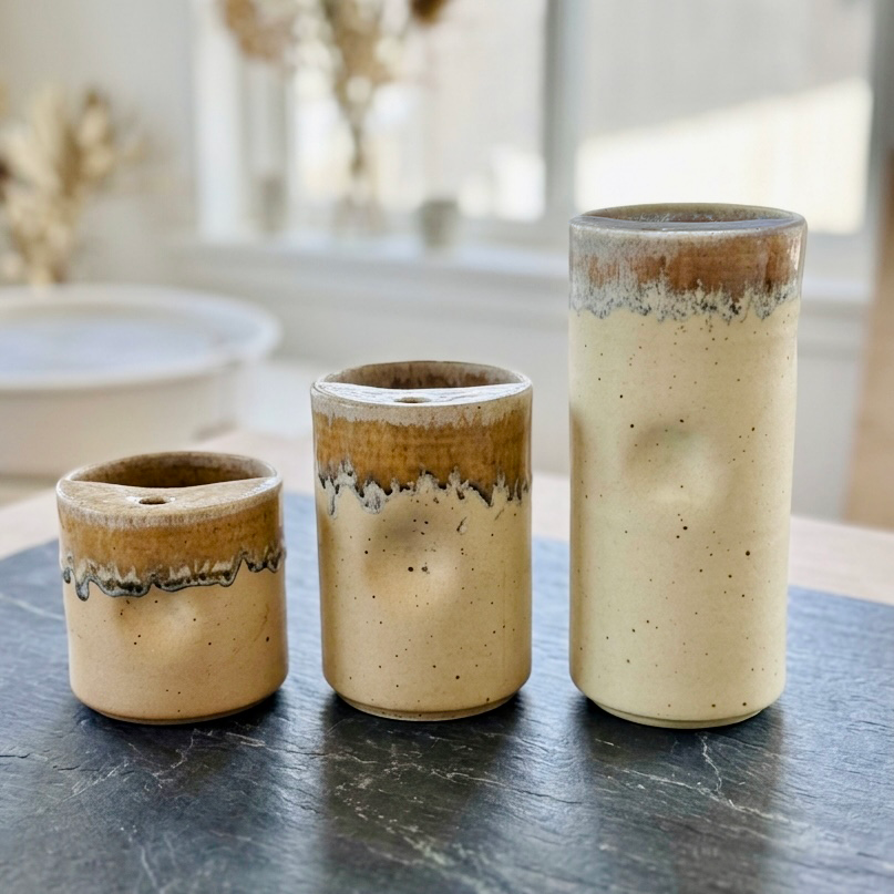 Handcrafted Ceramic Travel Mug with Sip Lid | Minimalist Pottery Tumbler | Handle-Free Artisan Cup | Gift for Coffee, Matcha & Tea Lovers